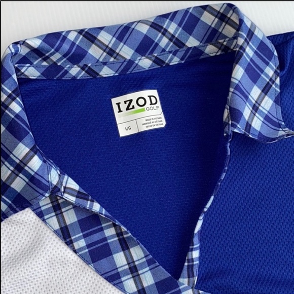 3/$20 Izod Plaid V-Neck Golf Tank Top - Picture 6 of 10